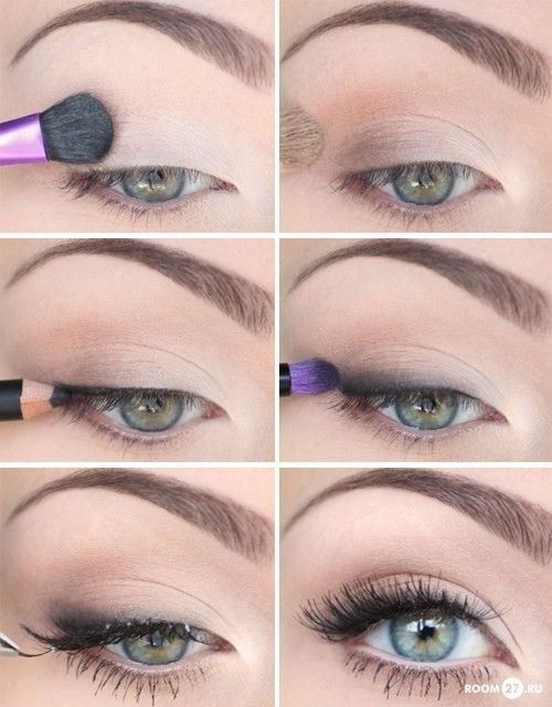 Simple Everyday Make-Up eye shadow and liner.  looks like way more than i usuall