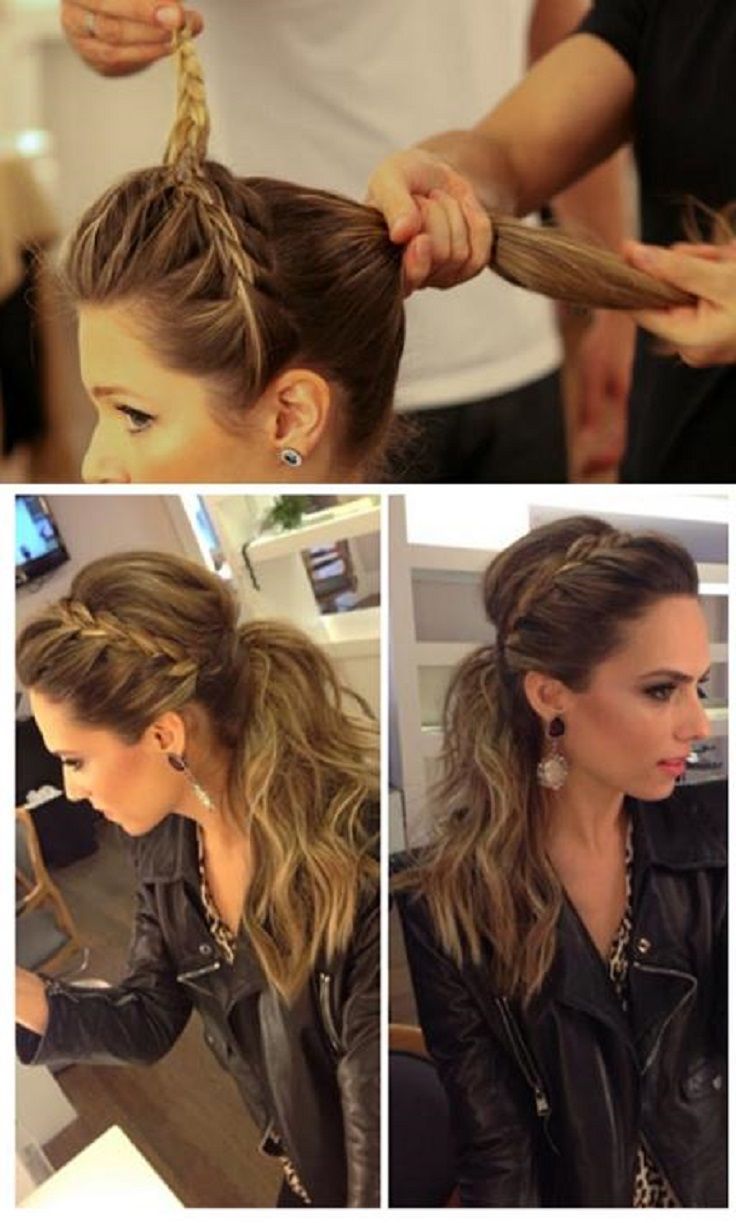 10 lovely ponytail ideas. This one is my favourite, just not sure I can do the l