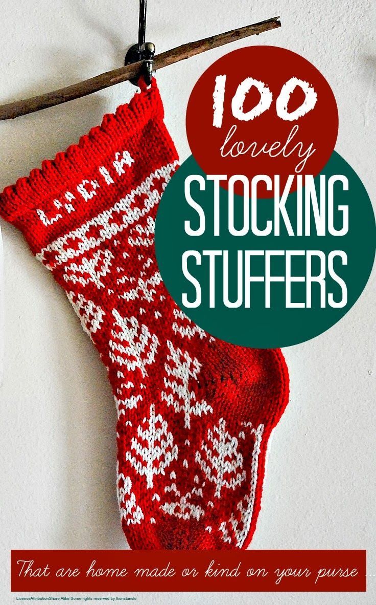100+ lovely stocking stuffers that are home made or very kind to your purse @Mum