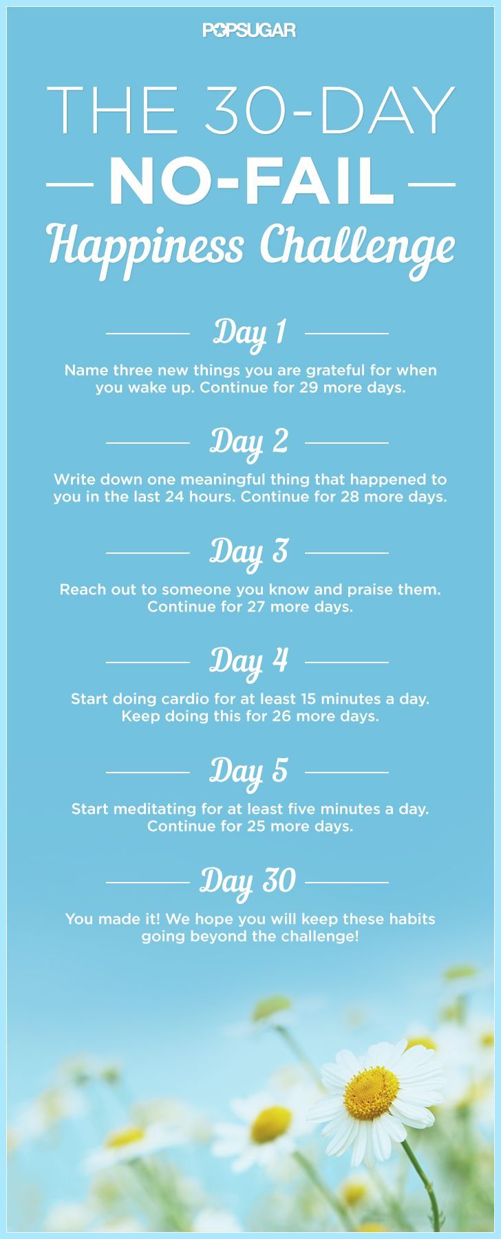 30-Day Happiness Challenge love this! So I took someones advice not so long ago