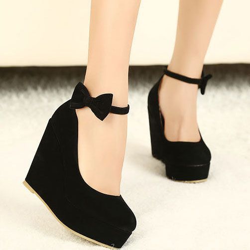Bowknot Wedge Shoes- love Omg I have to get these Shoes! :O Im in love ^.^