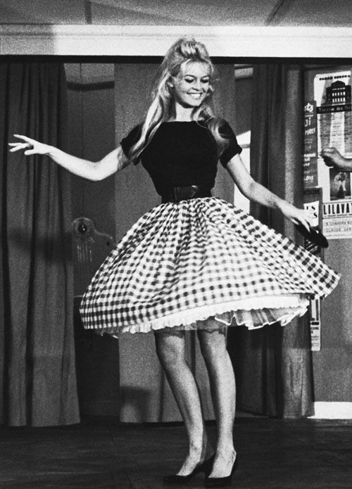 Brigitte Bardot does the cha-cha in the movie Will You Dance With Me?, 1959
