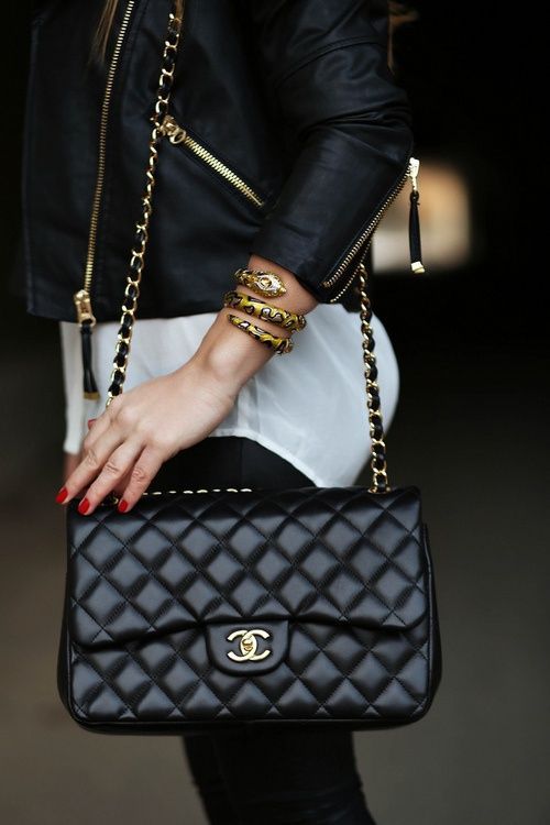 Chanel outfit.