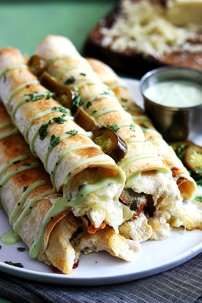 Cream cheese, jalapeños, and chicken all come together in these irresistible cr