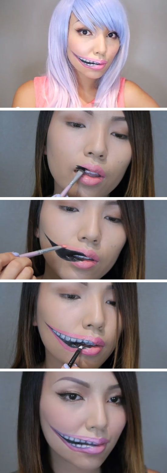 Creepy Stretched Lips Make-up | Click Pic for 22 Easy DIY Halloween Costumes for