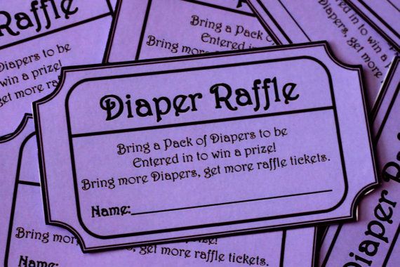 Diaper raffle! put these in the invitations- guest who bring a bag of diapers ar
