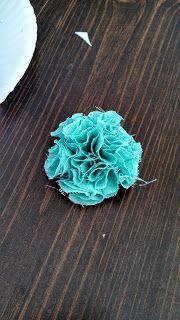 DIY fabric flower. Maybe make a big one for my hair.