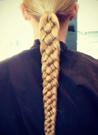 For a super polished look, try working more than the typical three braiding stra