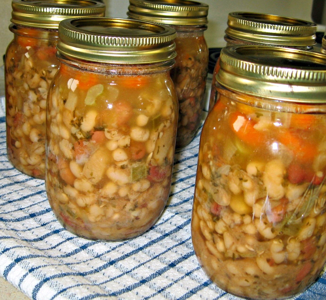 Ham Bean Soup and other canned recipes using meat and poultry