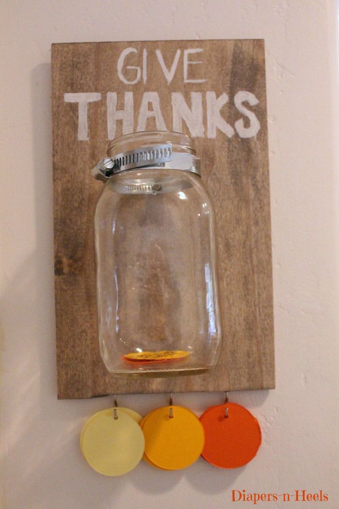 How cool would a giant version of this be for kids. Have them “give thanks” when