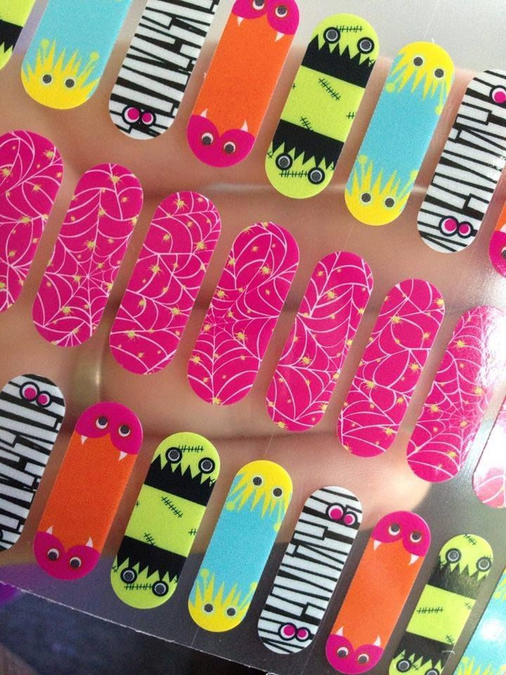 How cute are these #Halloween Webs & Monsters #Jamberry Juniors?!