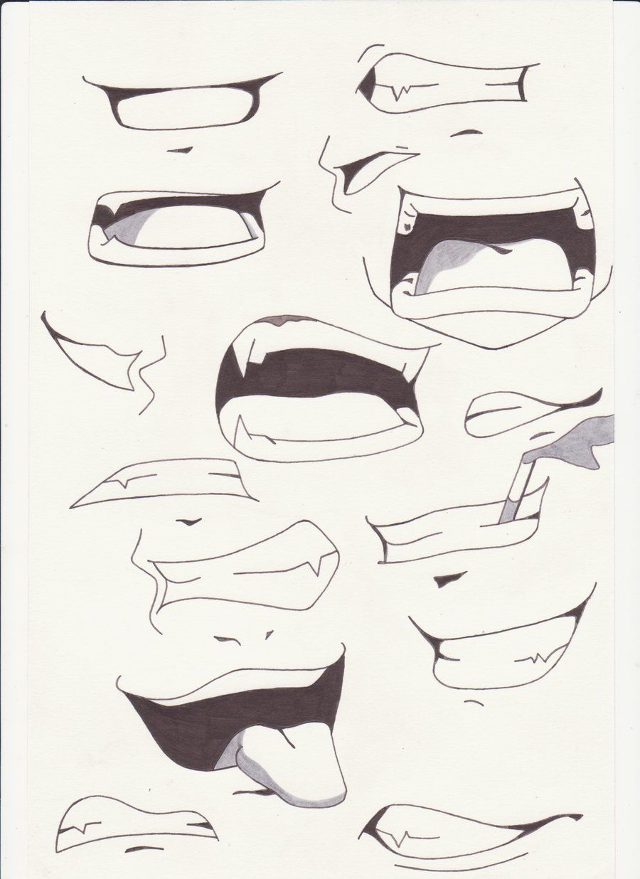 How+to+Draw+Anime+Lips | mouths i by saber xiii manga anime traditional media dr
