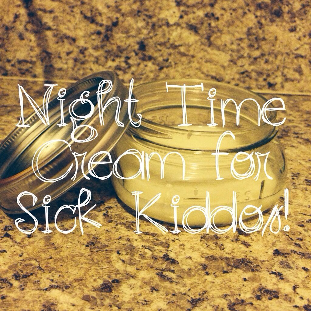 Kicking That Kiddos Cold- A night cream made from Young Living oils to battle co