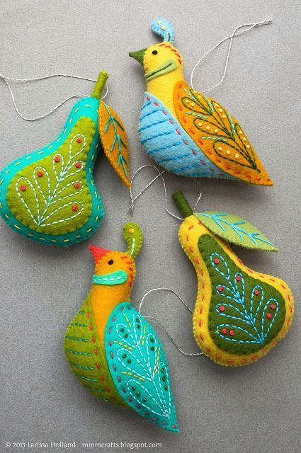 mmmcrafts: partridges and pears