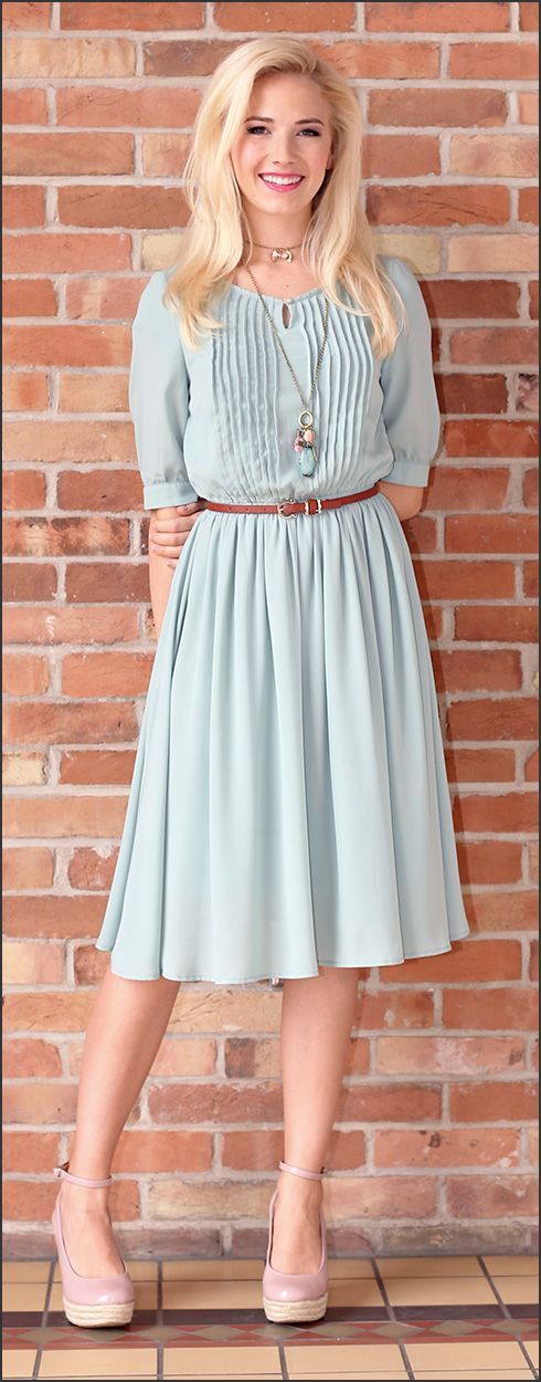 Modest Dresses/ Clara Dress/ Sage Dress/ Vintage Inspired Dress