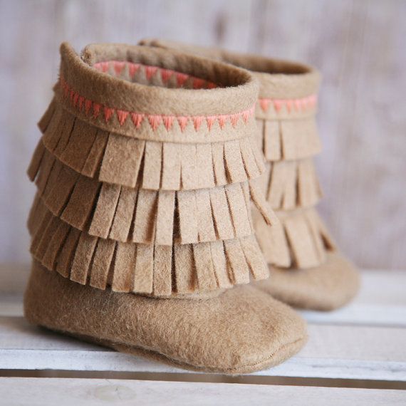Newborn Girls Moccasin Boots $40, wont be paying 40 bucks but so cute and im sur