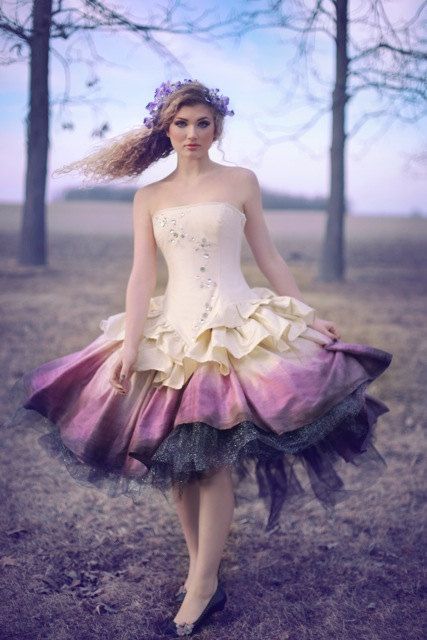 Ombre Wedding Dress  Steampunk Fairytale Gown  by KMKDesignsllc, $1195.00 – come