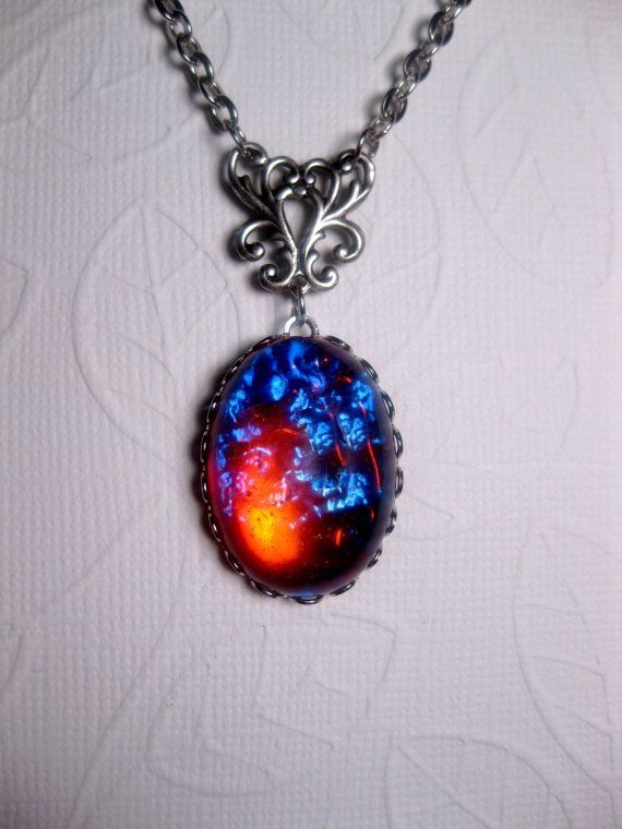 ON SALE NOW Fantasy Geekery Dragons Breath Opal Galaxy Necklace. $24.00, via @Et