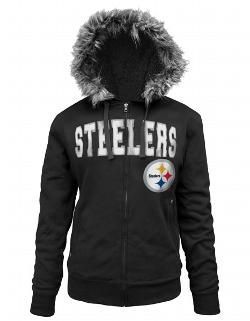 Pittsburgh Steelers Womens Full Zip Sherpa Black Fleece – Official Online Store
