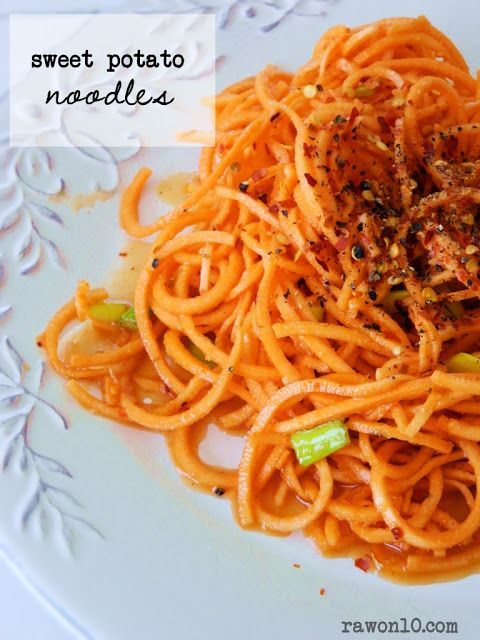 Raw on $10 a Day (or Less!): Raw Food Recipe: Sweet Potato Noodles ~ plus, Meal