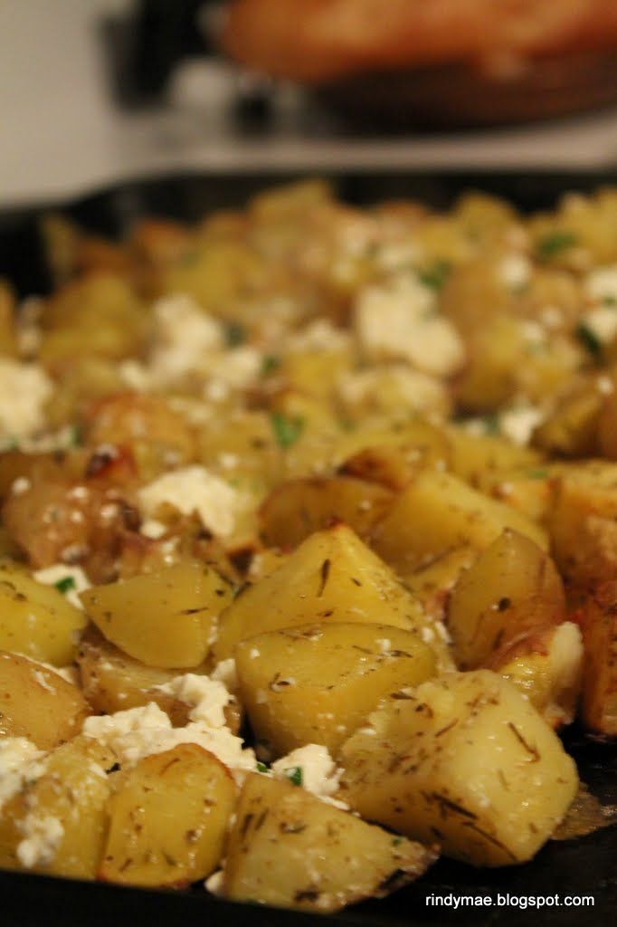 Roasted Greek Potatoes With Feta and Lemon – aight
