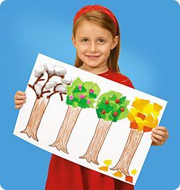 Season Trees from Lakeshore Learning: This creative craft shows children the fou