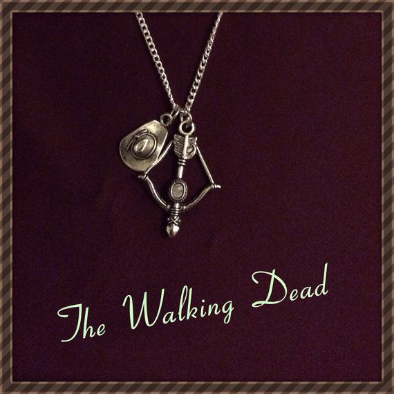 The Walking Dead Necklace… I want one of these!- just take the stupid hat off!