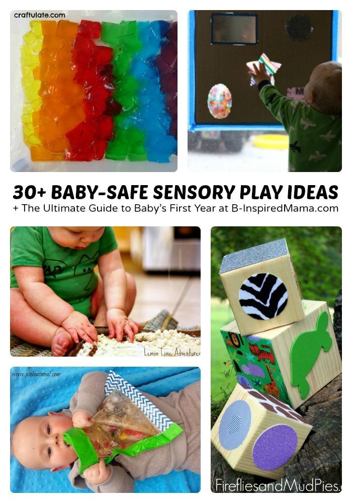 30+ Baby Safe Sensory Play Ideas + The Ultimate Guide to Babys First Year at B-I