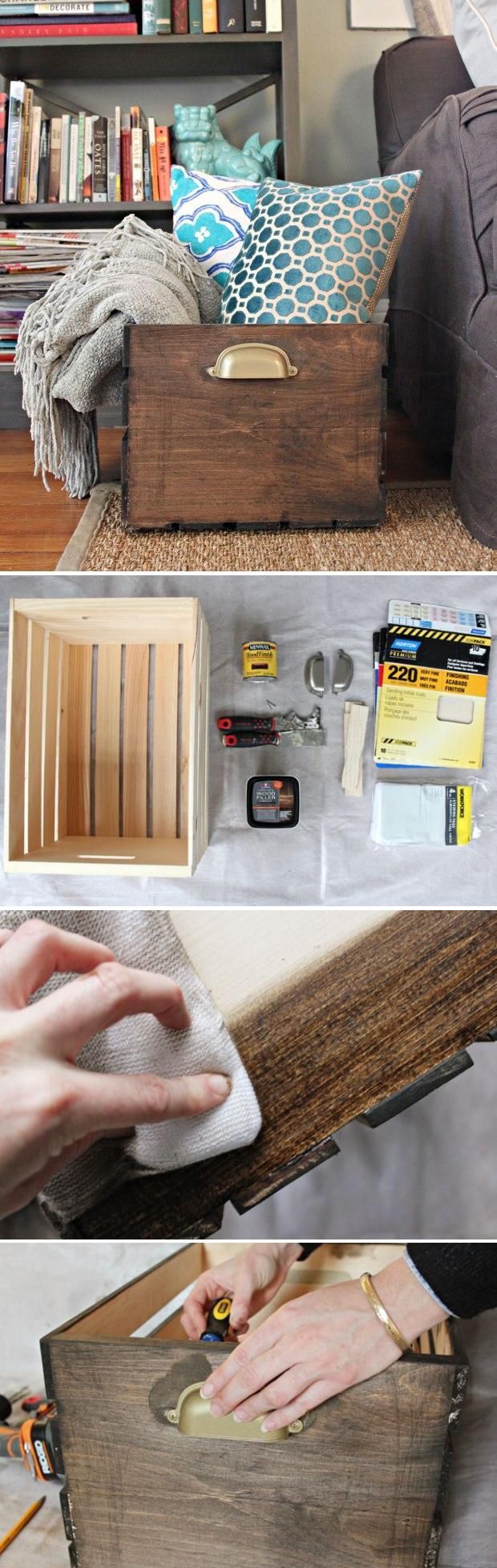 Be Creative: DIY Home Decor Ideas DIY Dcor: How To Customize A Wooden Storage Cr