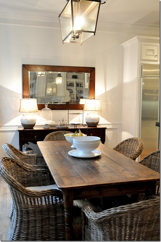 casual + elegant dining | via cote de texas  This is a great idea for the dining