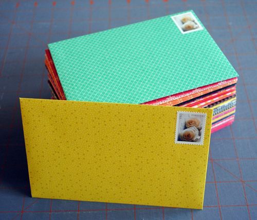 Complete instructions for how to make your own envelopes from a pad of 12×12 scr