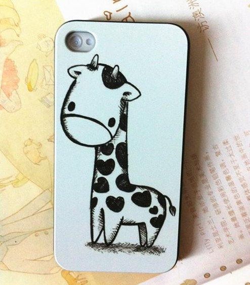 cute giraffe iphone 5 case iphone 4 case covers unique by vamor, $14.50