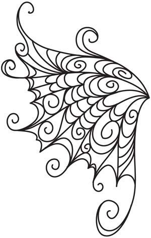 Delicate Wings | Urban Threads: Unique and Awesome Embroidery Designs