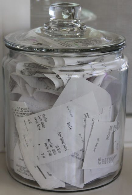 Desk Organization: Receipts – Whenever I come home from shopping, all I have to