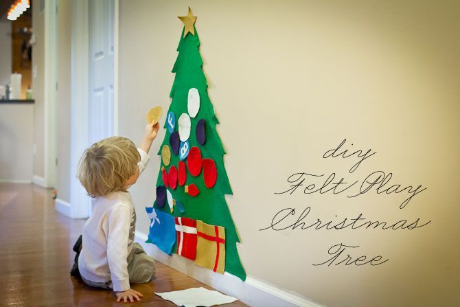 DIY Felt Play Christmas Tree. My kids are 7 and they still play with theirs!