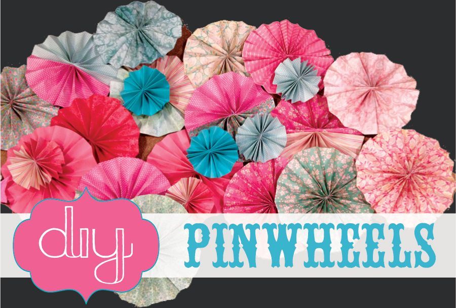 DIY Paper Pinwheels for party or background or gift wrapping- SohoSonnet Creativ