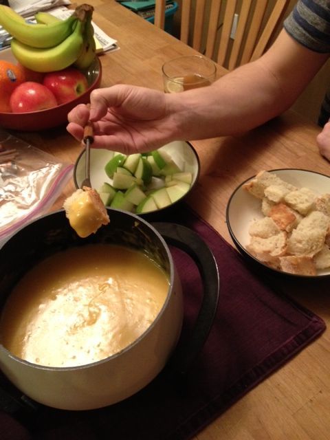 Easy Cheddar Cheese Fondue! Adapted from the Melting Pot…and you probably have
