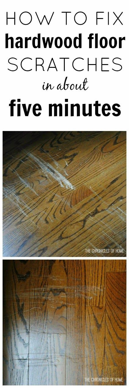 Easy Fix for Scratched Hardwood Floors