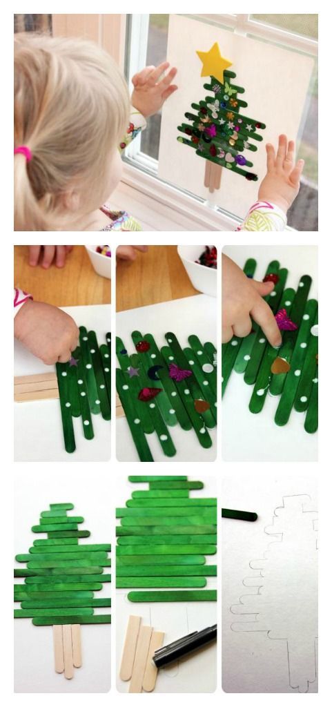 Fun & Simple Holiday Party Craft – Popsicle Stick Christmas Tree