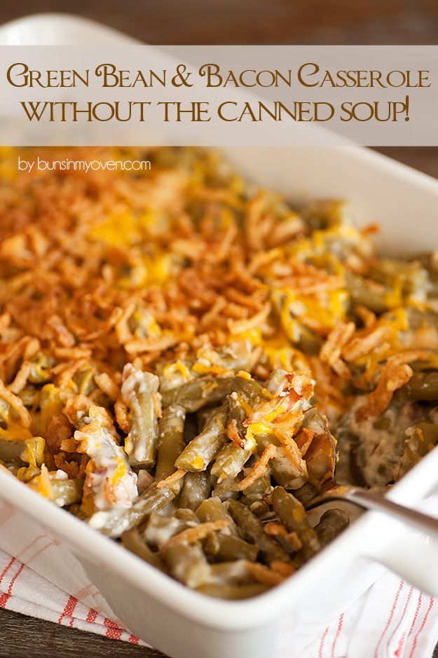 Green Bean Casserole (With NO canned soups!)