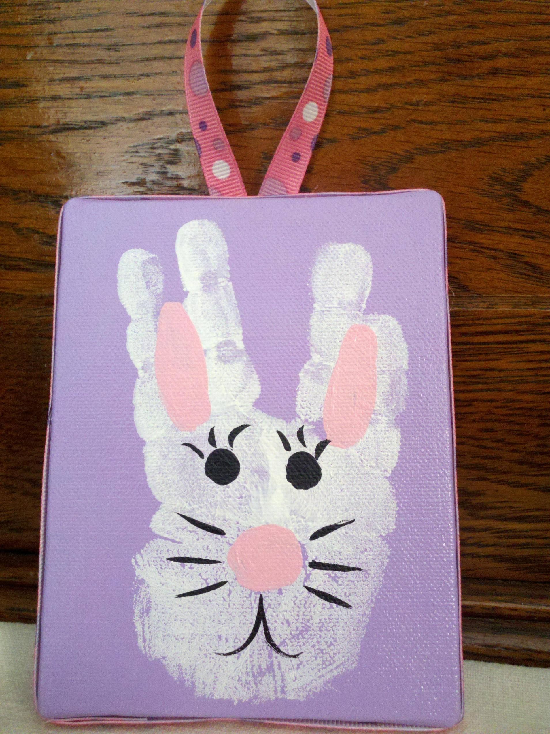 Hand Print Easter Art