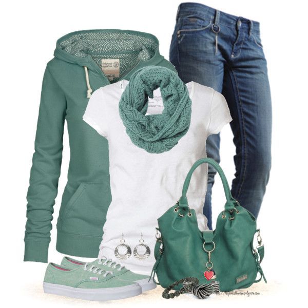“Hoodies, Jeans and sneakers.” by tufootballmom on Polyvore