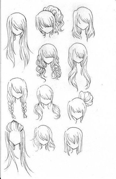 how to draw hair, line based inspiration.   For all those times Gilly asks me to