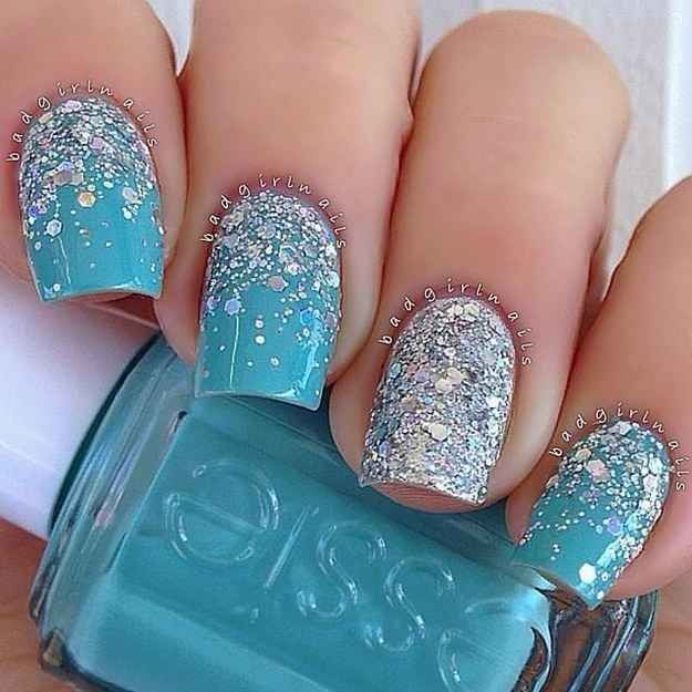 Icy Blue. Pieces Of Amazing “Frozen” Nail Art.