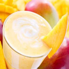 Mango Madness    2 scoops IsaLean Shake in Natural Creamy Vanilla  1/2 scoop Ora