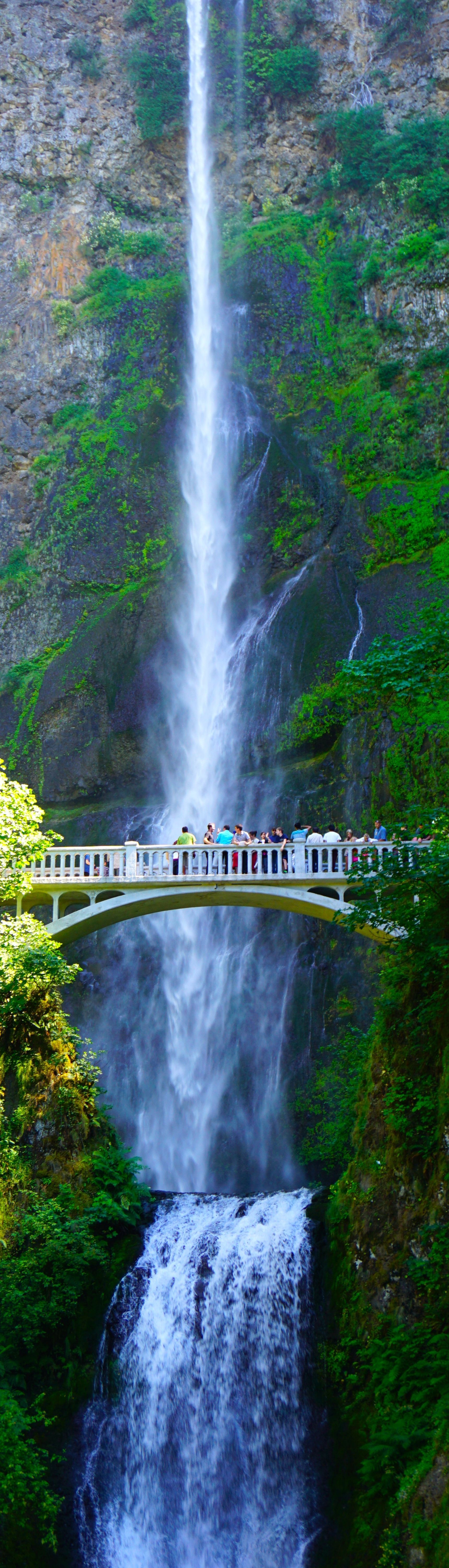 Multnomah Falls…one of the beautiful sites close to Portland, OR. Zach and I f