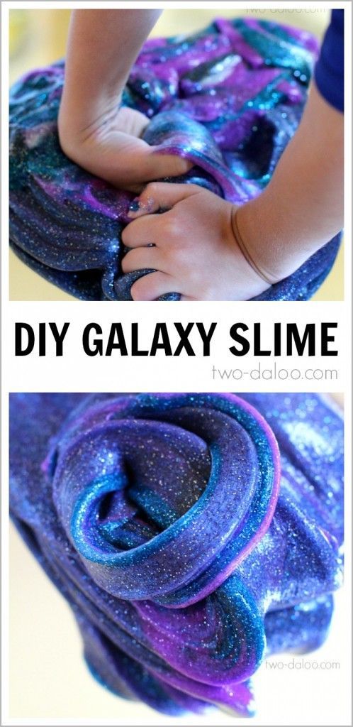 Night Sky Activities for Preschool: Galaxy Slime – Twodaloo