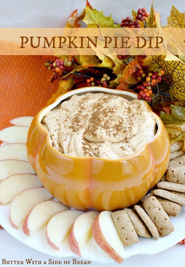 Pumpkin Pie Dip~ you just need 5 ingredients and 5 minutes to make this sweet di