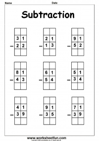 subtraction regrouping (borrowing)