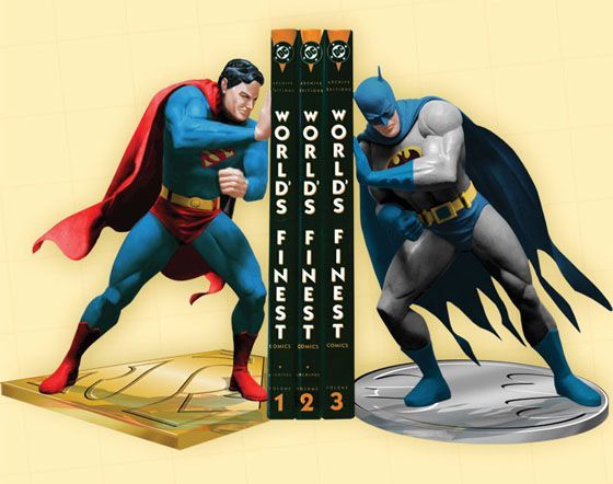 Superhero room bookends! I love batman but Supermans not my favorite. Maybe Catw